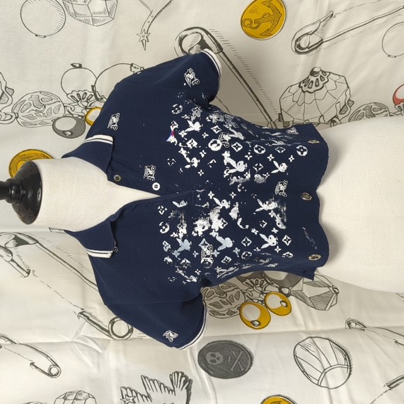 Reworked Golf Shirt to Crop Top - Picture 1 of 6